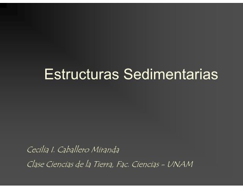 Estructuras Sedimentarias