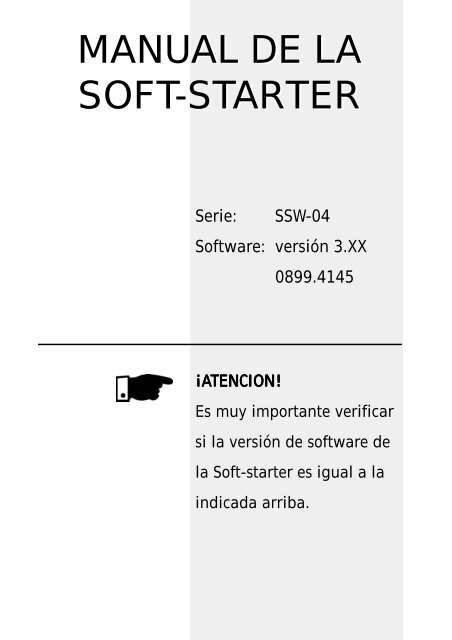 Manual de la Soft-Starter SS W-04 Manual de la Soft ... - Dimotec