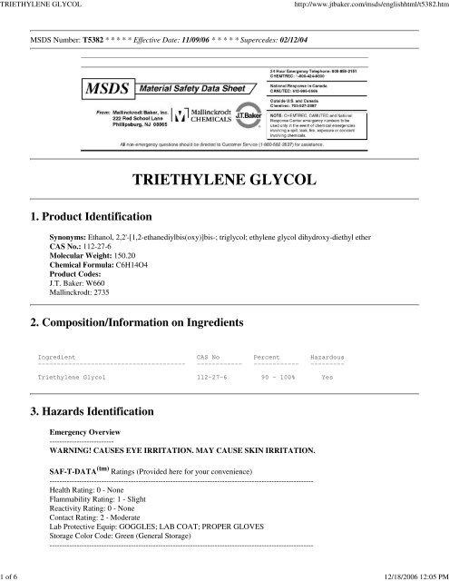Triethylene Glycol