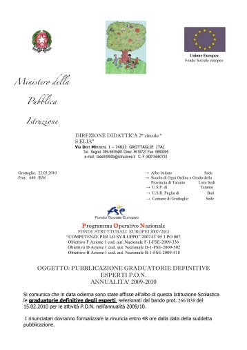 graduatorie - Comune di Grottaglie