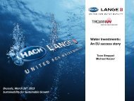Water Investments: An EU success story - Hach-Lange