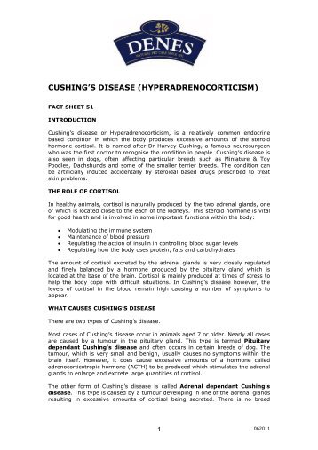 cushing's disease (hyperadrenocorticism) - Denes Natural Pet Care