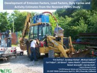 Development of Emission Factors, Duty Cycles and Activity ...