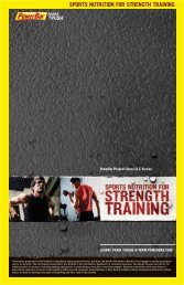 sports nutrition for strength training - PowerBar.Com