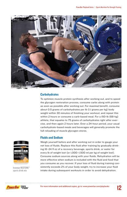 sports nutrition for strength training - PowerBar.Com