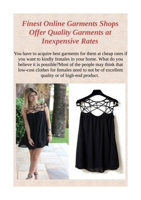 Low cost deals clothes online