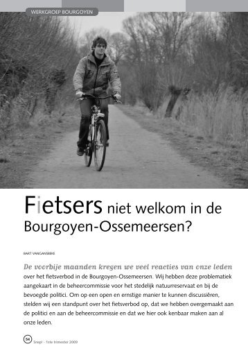 jg8_nr1_Fietsers niet welkom in de Bourgoyen.pdf - Natuurpunt Gent