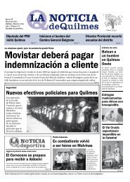 Movistar deberá pagar indemnización a cliente - la noticia de quilmes