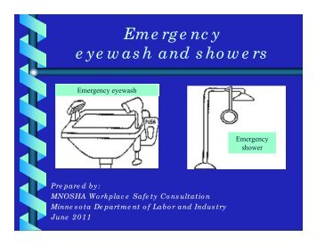 Emergency eyewash and showers - Minnesota Department of Labor ...