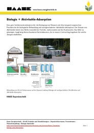 Biologie + Aktivkohle-Adsorption - HAASE Energietechnik AG