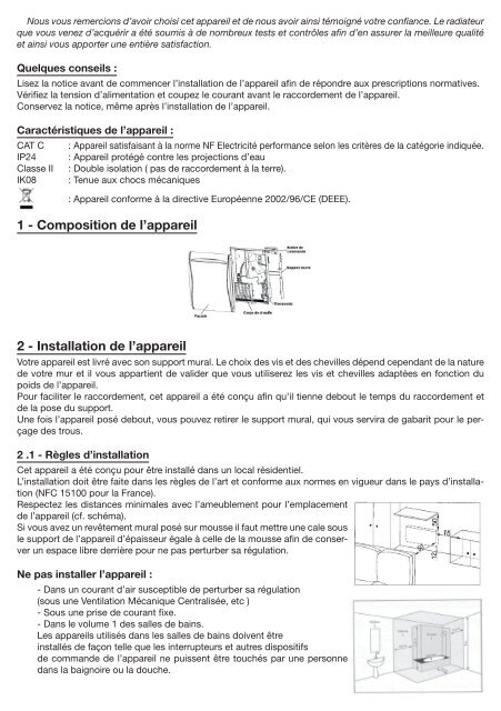 Notice - Radiateur Plus