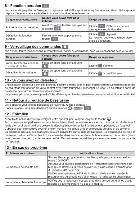 Notice - Radiateur Plus