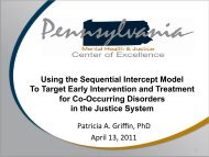 Sequential Intercept Model - Pennsylvania Mental Health and ...