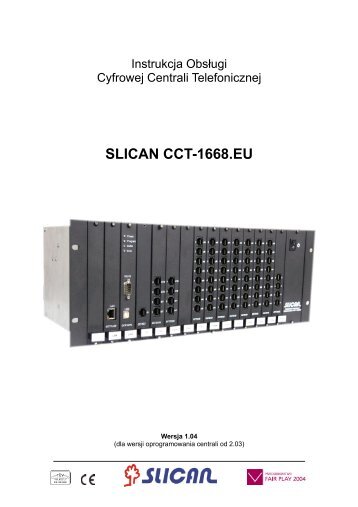 Slican CCT-1668.EU.pdf - centrale telefoniczne | telefony
