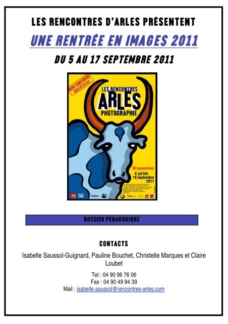 Une Rentrã‰E En Images 2011 - Les Rencontres D'arles