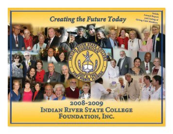 Inside: Annual Report and Listing of Giving Club ... - IRSC Foundation