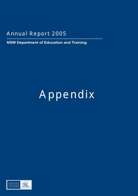 Annual Report 2005 NSW Department of Education and Training