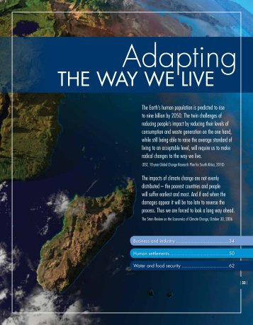 Chapter 2: Adapting the way we live - CSIR