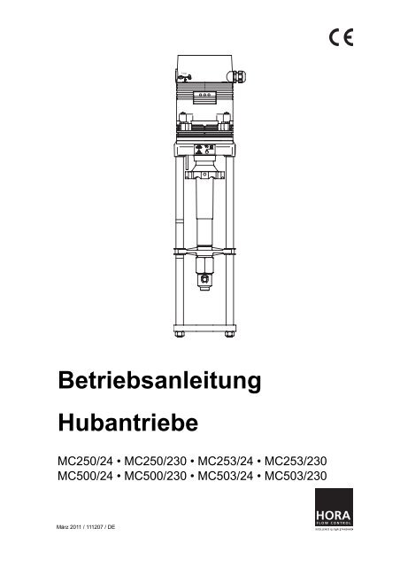 Betriebsanleitung Hubantriebe - HORA