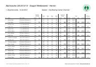 1. Zwischenrunde Herren - Sektion Bowling Sachsen