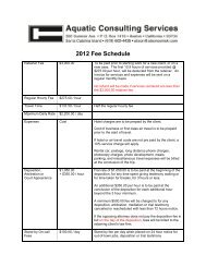 Fee Schedule Chart 2012-f.pdf - Aquatic Consulting Services