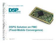 DSPG Solution on FMC (Fixed-Mobile Convergence) - DECT Forum India