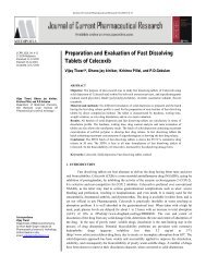 Preparation and Evaluation of Fast Dissolving Tablets of Celecoxib