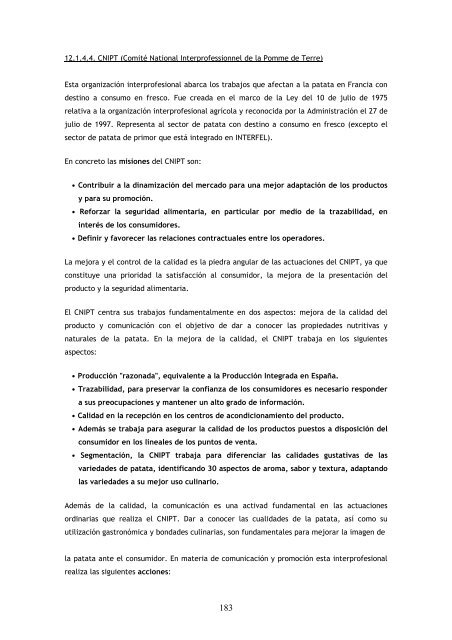 Plan EstratÃ©gico de la Patata de Castilla y LeÃ³n 2010-2013