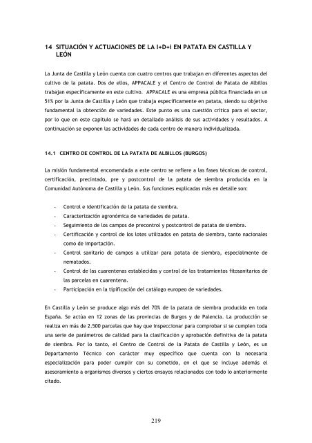 Plan EstratÃ©gico de la Patata de Castilla y LeÃ³n 2010-2013