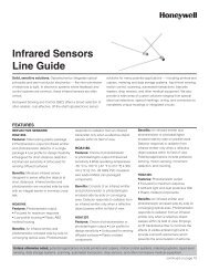 Infrared Sensors Line Guide - Honeywell Sensing and Control