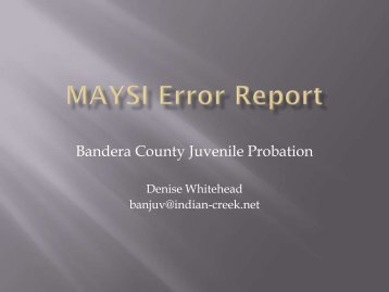 Bandera County Juvenile Probation