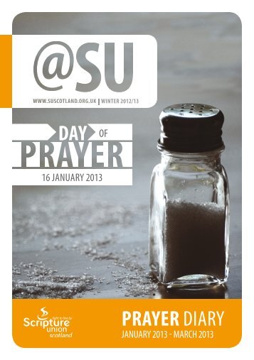 Prayer Diary (Jan-Mar 2013) - PDF - Scripture Union Scotland