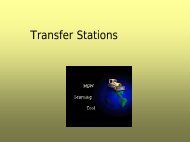 Exercise: Transfer Station Example Problem