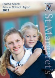 State Federal Annual Report 2012 - St Margaret's Anglican Girls ...