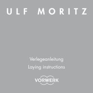 07-2301 Verlegeanleitung ULF MORITZ.indd - Vorwerk Teppich