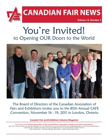 Third Quarter - Canadian Association of Fairs and Exhibitions