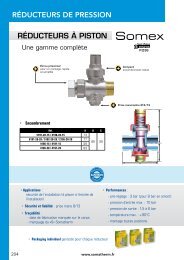 RÃ©ducteuRS Ã  PiSton RÃDUCTEURS DE PRESSION - Somatherm