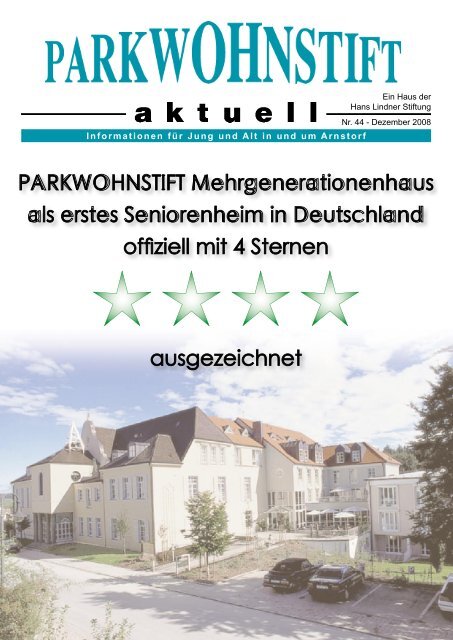 Dezember 2008 - Parkwohnstift Arnstorf