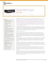 SafeNet SONET Encryptor