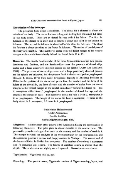 Early Cretaceous Freshwater Fish Fauna in Kyushu, Japan