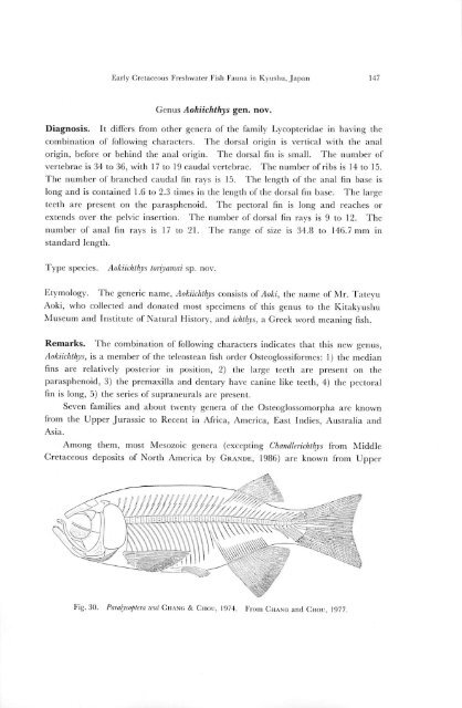 Early Cretaceous Freshwater Fish Fauna in Kyushu, Japan