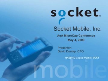 Socket Mobile, Inc. - MKR Group