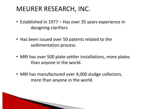 Membrane Pre-treatment Using Plate Settlers - Ohiowater.org