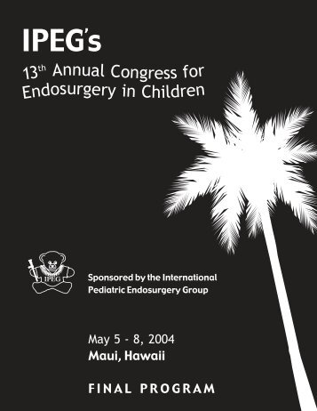 2004 final program and abstract book - International Pediatric ...