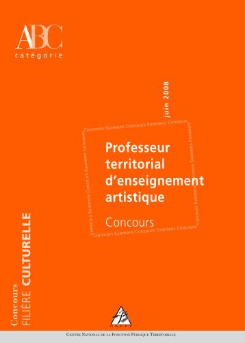 Professeur territorial d'enseignement artistique