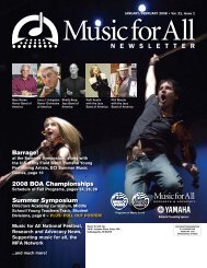 Music for All Newsletter - January/February 2008