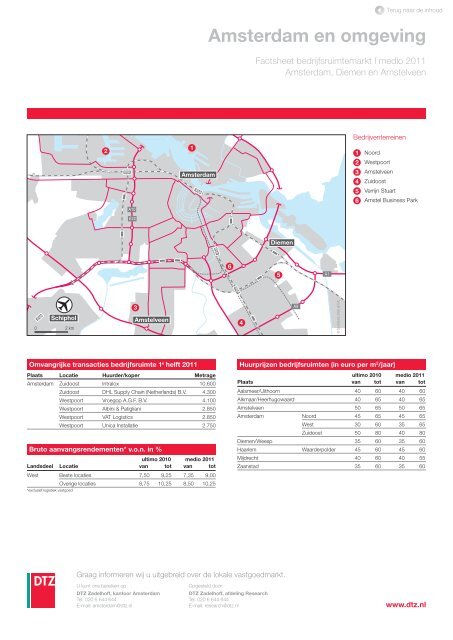 Nederland compleet | Factsheets kantoren- en ... - DTZ Zadelhoff