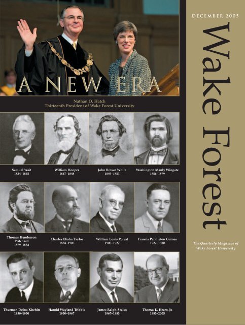 Wake Forest Magazine, December 2004 - Past Issues - Wake Forest ...