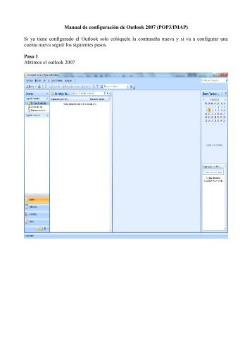 Manual de configuraciÃ³n de Outlook 2007 (POP3 ... - Correo UTP