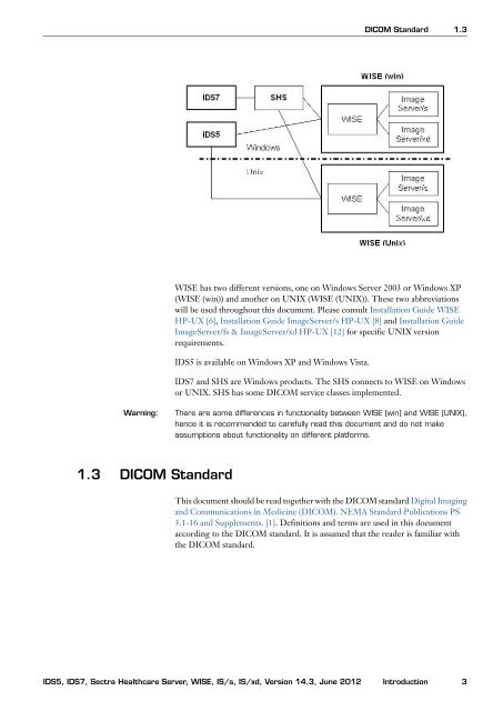 DICOM Conformance Statement - Sectra